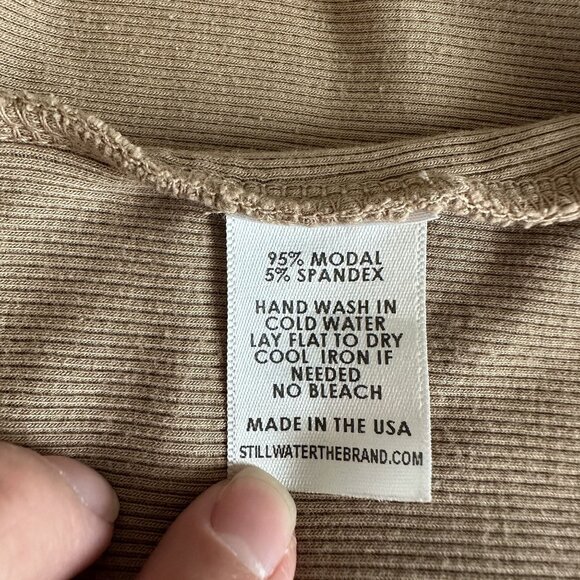 Stillwater 90s Bodysuit in Mushroom - Picture 9 of 11